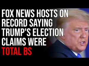 Fox News Hosts On Record Saying Trump's Election Claims Were &quot;Total BS&quot;