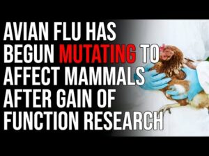 Avian Flu Has Begun MUTATING To Affect Mammals After Gain Of Function Research Was Performed