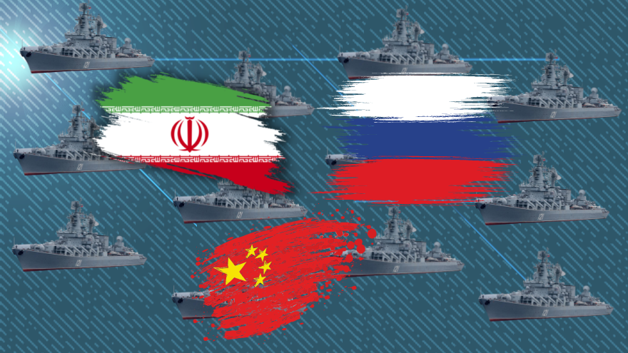 China, Russia, Iran Hold Joint Military Drills In Gulf Of Oman | TIMCAST