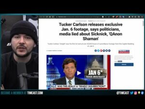 Tucker Carlson Just PROVED Q Shaman IS INNOCENT, Democrats WITHHELD Video PROVING Cops Gave Escort