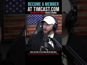 Timcast IRL - Voting For Trump Causes Drama #shorts
