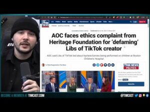 Libs Of Tik Tok SERVES AOC Ethics Complaint For LYING About Her, AOC LIVID Storms Off