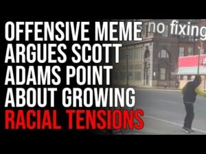 Offensive Meme Argues Scott Adams Point About Growing Racial Tensions