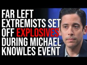 Far Left Extremists Set Off EXPLOSIVES During Michael Knowles Event