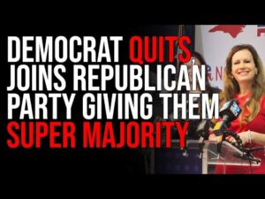 Democrat QUITS, Switches &amp; Joins Republican Party Giving Them Super Majority