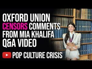 Oxford Union CENSORS COMMENTS From Mia Khalifa Q&amp;A Video