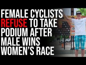 Female Cyclists Refuse To Take Podium After Male Wins Women's Race