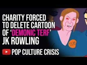 Charity Forced to Delete Cartoon Showing 'Demonic Terf' JK Rowling After BACKLASH