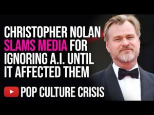Christopher Nolan SLAMS MEDIA For Ignoring A.I. Until it Affected Them