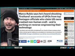 Marco Rubio Says NON HUMAN CRAFT, UFOs, May be REAL According To High Level Officials