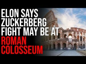 Elon Says Zuckerberg Fight May Be AT COLOSSEUM, Epic Gladiator Battle