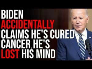 Biden Accidentally Claims He's Cured Cancer, He's LOST HIS MIND
