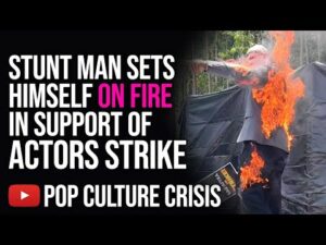 Stuntman SETS HIMSELF ON FIRE in Support of Hollywood Strike