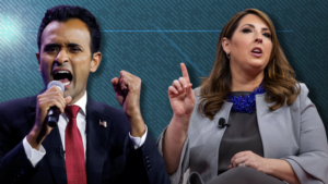 Ronna McDaniel Overheard Trashing Vivek Ramaswamy in Debate Audience, Saying 'He Won't Get a Cent From Us'