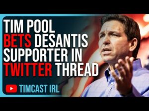 Tim Pool BETS DeSantis Supporter, Nikki Haley Will NOT be VP In Hilarious Twitter Thread