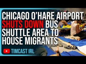 Chicago Airport SHUTS DOWN Shuttle Area To House Migrants, Illegal Immigration Is OUT OF CONTROL