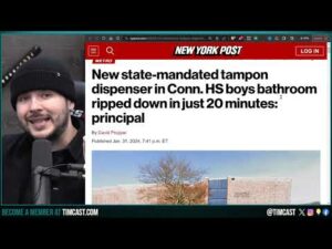 High School Boys DESTROY Tampon Dispenser In Boys Bathroom, Gender Ideology IS RELIGION