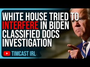 White House Tried To INTERFERE In Biden Classified Docs Investigation, Robert Hur EXPOSES Hypocrisy