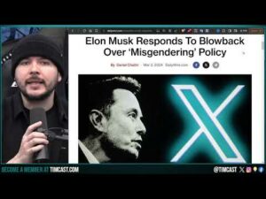 Elon Musk Responds To Timcast SUSPENDING ADS Over Misgendering Policy, Pronoun Rules STILL In Place