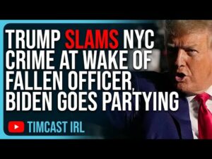 Trump SLAMS NYC Crime At Wake Of Fallen Officer, Biden Goes PARTYING With Lizzo Instead
