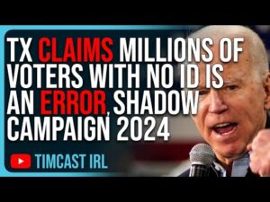 Texas Claims Millions Of Voters With No ID Is An ERROR, Seems Like Shadow Campaign 2024
