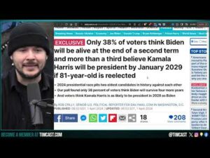 Most Voters Say BIDEN WON'T LIVE, Kamala WILL Be President If Biden Wins, Democrats QUIT IN DROVES