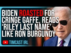 Biden ROASTED For Cringe Gaffe, Reads “Riley Last Name” Like Ron Burgundy