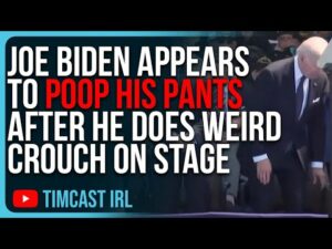 Joe Biden Appears To POOP HIS PANTS After He Does Weird Crouch On Stage
