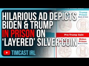 HILARIOUS Ad Depicts BIDEN &amp; TRUMP IN PRISON On “Layered” Silver Coin