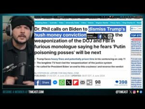 Dr. Phil SLAMS Biden For Prosecuting Trump, Calls Him To STOP Charges, Warns Of Roving DEATH SQUADS
