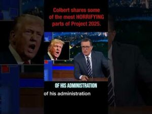 Steven Colbert Explains (Wrongly) Project 2025 #shorts