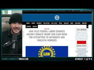 Elon Musk &amp; Trump SUED By UAW For X Spaces Where Trump Says If Workers Go On Strike YOURE ALL GONE