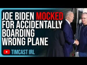 Joe Biden MOCKED For Accidentally Boarding WRONG PLANE, His Brain Is FRIED But He’s Still President