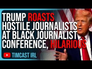 Trump ROASTS Hostile Journalists At Black Journalist Conference, HILARIOUS