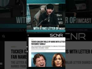 Kamala Harris ACCUSED Of MANIPULATING The Public, Posted Letter From “Tucker” #shorts