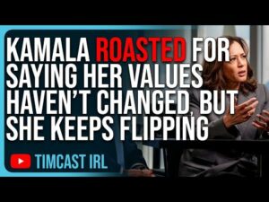 Kamala ROASTED For Saying Her Values Haven’t Changed, But She Keeps FLIP FLOPPING On Policy