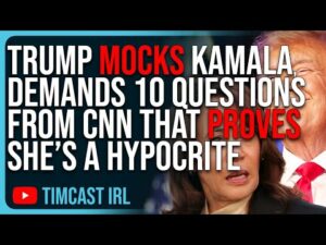 Trump MOCKS Kamala, Demands 10 Questions From CNN That PROVES She’s A Hypocrite