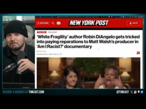 Matt Walsh TRICKS Woke Author DiAngelo Into PAYING REPARATIONS To Black Producer In HILARIOUS Clip