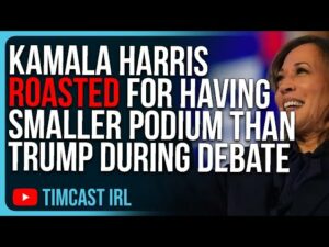 Kamala Harris ROASTED For Having Smaller Podium Than Trump During Debate