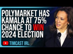 PolyMarket Has Kamala At 75% Chance To WIN 2024 Election