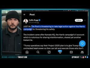 Tim Pool Announces LEGAL ACTION Against Kamala Harris Democrat Campaign For Defamation | TimcastNews