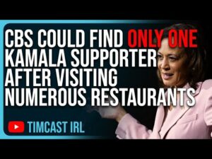 CBS Could Find ONLY ONE Kamala Supporter After Visiting Numerous Restaurants