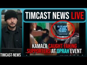 Video EXPOSES FAKE Kamala Supporters At Oprah Event, Democrat ACCUSED Of Using Teleprompter