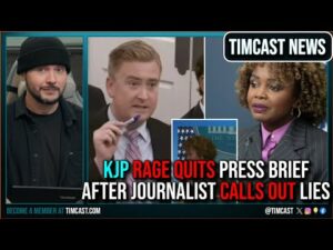 KJP RAGE QUITS Press Brief After Journalist Calls Out LIES, Democrat FAILURE On Helene Response