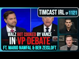 Vance WINS Independent Voters After Walz FLUBS VP Debate w/Mario Nawfal &amp; Ben Zeisloft | Timcast IRL