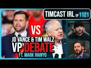 VP DEBATE LIVE: JD Vance Vs Tim Walz w/Mark Ivanyo &amp; Ian Carroll | Timcast IRL