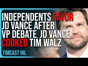 Independents FAVOR JD Vance After VP Debate, JD Vance COOKED Tim Walz