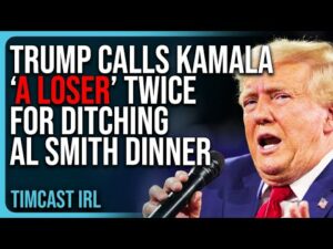 Trump Calls Kamala ‘A LOSER’ TWICE For Ditching Al Smith Dinner