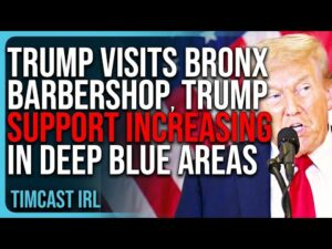 Trump Visits Bronx Barbershop, Trump Support INCREASING In Deep Blue Areas