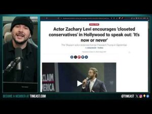 Actor Zachary Levi Calls On Closet Conservative Actors To SUPPORT TRUMP, Democrat LOSE IT, Roast Him